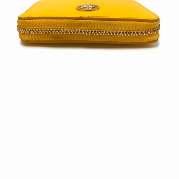 Tory Burch Robinson Mini Yellow Coin Purse - Picture 3 of 7